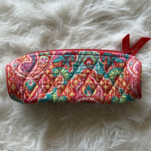 Vera Bradley Paisley in Paradise Makeup Brush & Pencil Zipper Bag - Picture 2 of 3